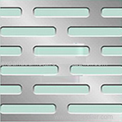 Slot hole perforated metal