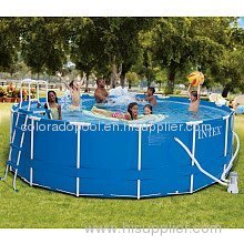 Intex 15 Foot x 48 Inch Metal Frame Pool Set