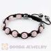 Shamballa bead pink Disco ball bracelet