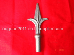 wrought iron forging spear tip