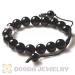 Shamballa bead black onyx bracelet wholesale