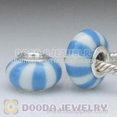 925 Sterling Silver Double Cores Charm Jewelry Polymer Clay Beads european Compatible