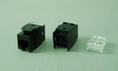 Cat6 unshielded keystone jacks (180 degree)