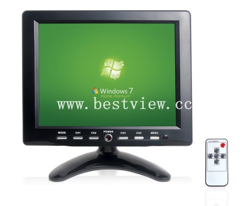 8 inch CCTV lcd monitor ,quad video monitor for car