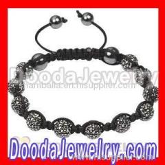 Mens black Shamballa bracelet wholesale