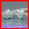 Solid Sterling Silver Charm Heart Beads european style Wholesale