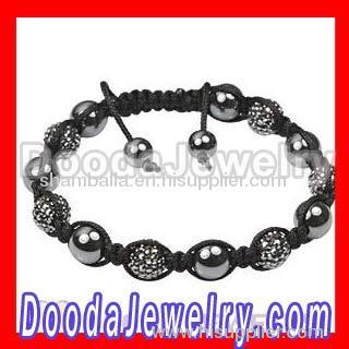 Shamballa style black diamond bracelet wholesale