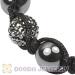 Shamballa style black diamond bracelet wholesale