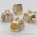 european gold plated silver charming beads