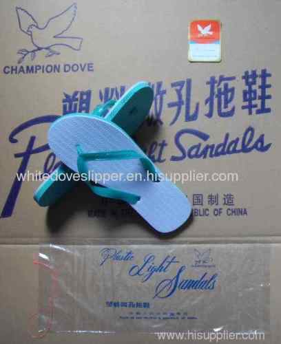 whitedove slippers,"White Dove " plastic microporous slipper811 6