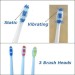 Ultrasonic Electric Toothbrush Rechargable 3 Free Heads