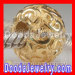 charming gold plated silver european beads