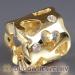 european gold plated silver love beads