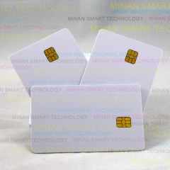 Blank printable magnetic stripe smart card