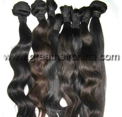 Virgin natural hair extension Human hair extension