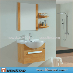 Light Colour Wooden Bath Cabinet