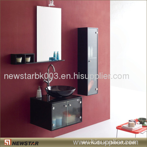 Black PVC Vanity (Wall Hung)