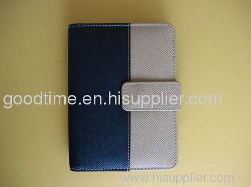 Fashion business soft leather notebook