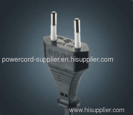 Euro type power cord