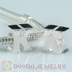 european Style Sterling Silver SimStars Letter K Beads Fit european Bracelet