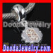 charming european silver number beads with CZ stone