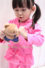 Children's comfortable CVC zipper coat