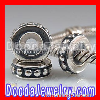 Solid Sterling Silver Stopper Beads for Charm european Style Jewelry Bracelets
