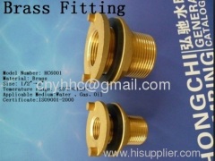 Brass pipe fitting