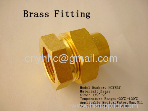 Brass pipe fitting ---coupling