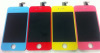 wholesale colorized replacement LCD assmbly and back cover kit for iphone 4