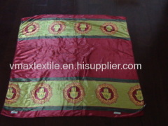 100% polyester satin hand design