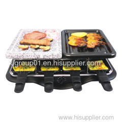 Grill with half stone plate and half steel plate XJ-09380