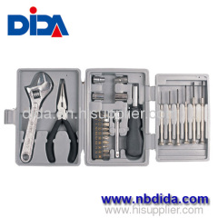 25PCS Tool Kit with Pliers Screwdrivers Sockets