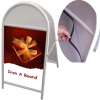 A frame sidewalk poster holder stand