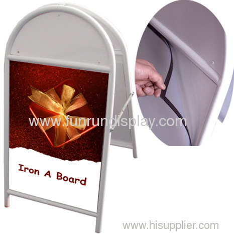 snap-open poster frame stand
