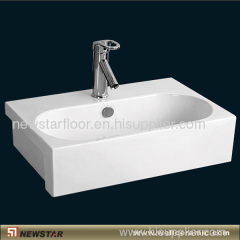Ceramic bathroom vanity sink