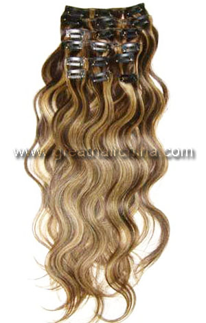 Brazilian Remy Human Hair Clip in Hair GH-CH014