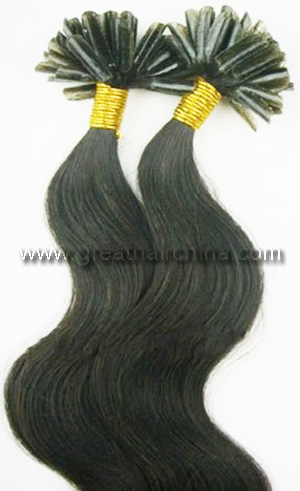 Indian remy hair prebonded hair extension Body waveGH-PH011