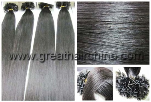 Indian Temple hair prebonded hair V tip GH-VT015