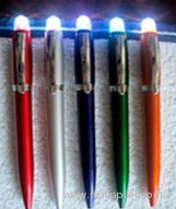Glowing colorful ball-pen