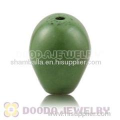 11*12mm Olive Green Turquoise Skull Head Beads | Turquoise Skull Beads