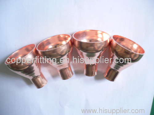 copper pipe with one end flared out