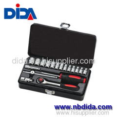 19pcs socket set and ratchet wrench