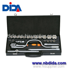 Combination Hand socket tool set in Strong iron boxes