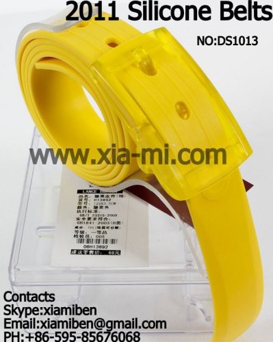 2011 colorful promotional sports silicone belts