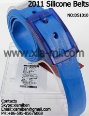 2011 colorful promotional sports silicone belts