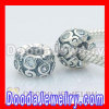 925 Solid Silver european Stone Beads With White Gemstone Wholesale