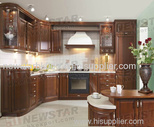 Arch Door Shape Wooden Kitchen Cabinet