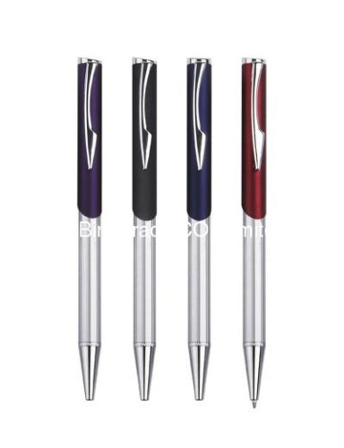 ball pen with silver accessories