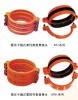 Foring clamp flexible pipe couplings